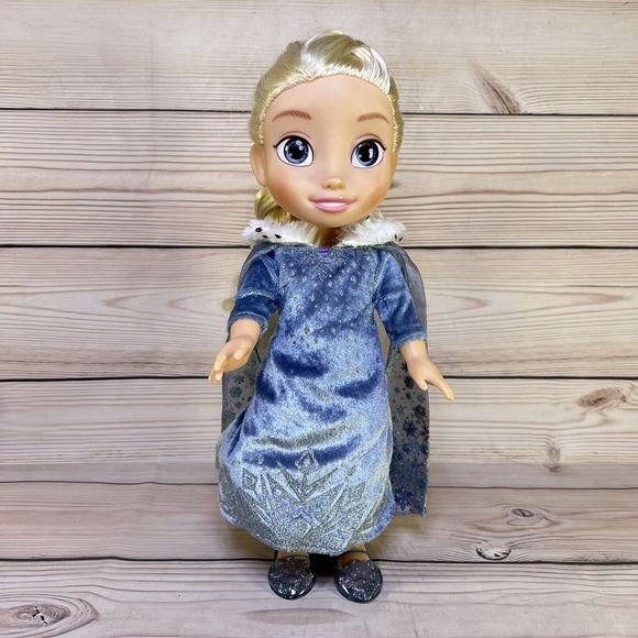 Disney Princess Frozen Elsa Toddler Doll 13” Glitter Dress Lights & Sounds Works - Picture 2 of 12